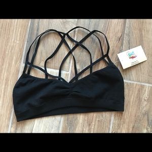 🔥Black bralette with straps